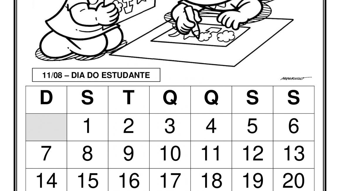 Calendários 2022 Agosto Blog Espaço Educar