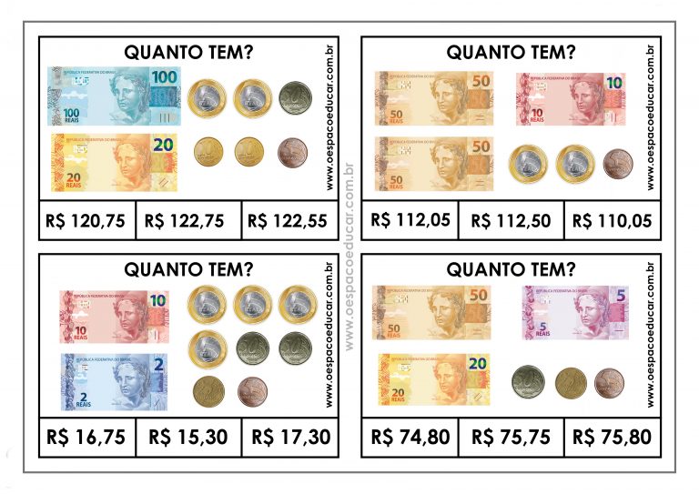 Ensino Fundamental: fichas “Quanto tem?” para trabalhar sistema ...