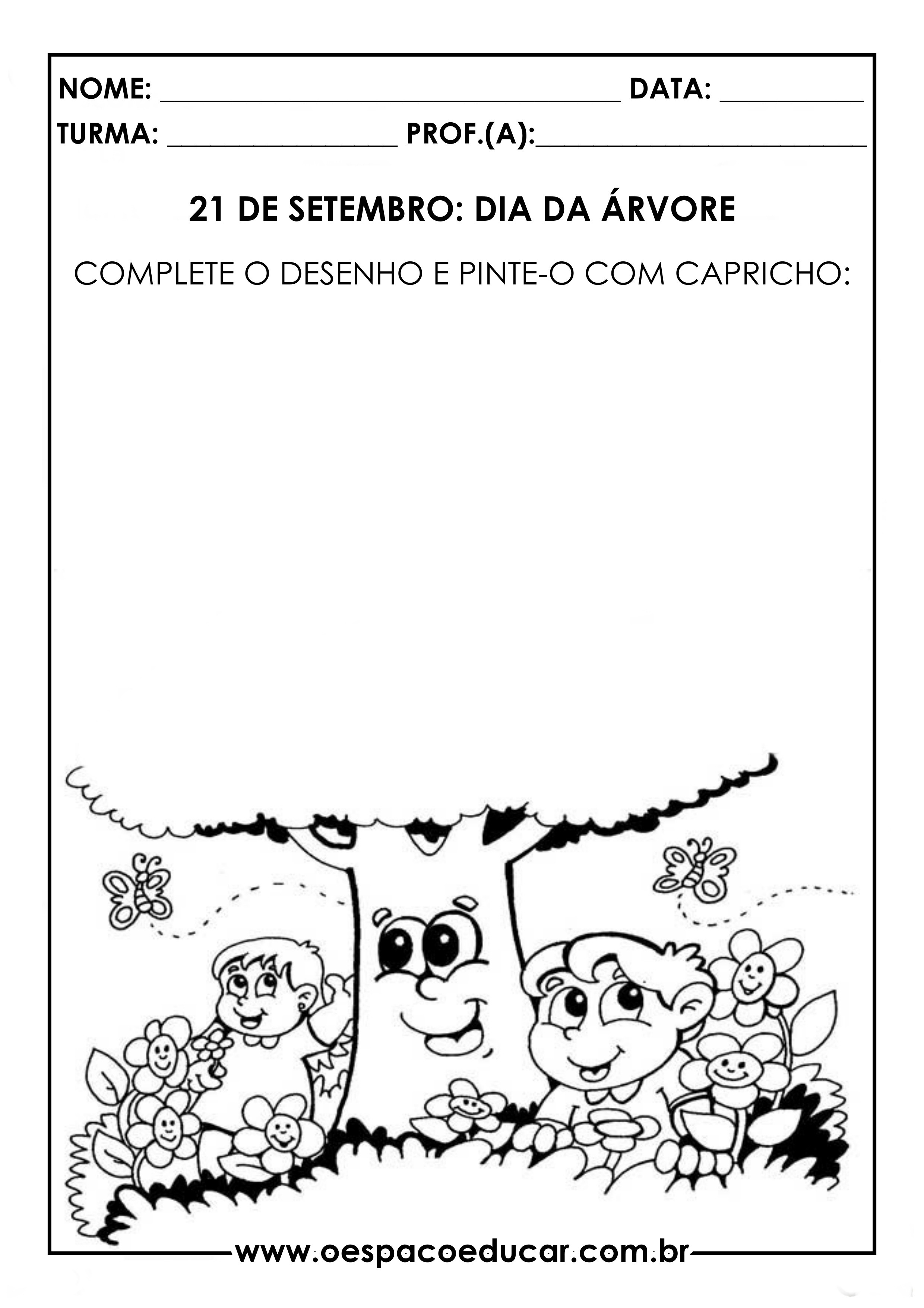 Educação Infantil: atividades para o Dia da Árvore (21/09) -