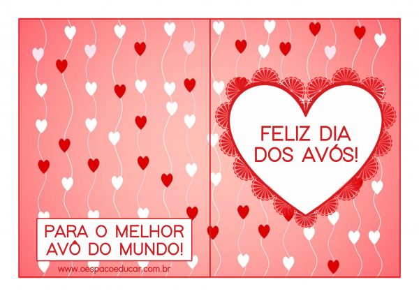 Dia dos avós: cartão para presentear