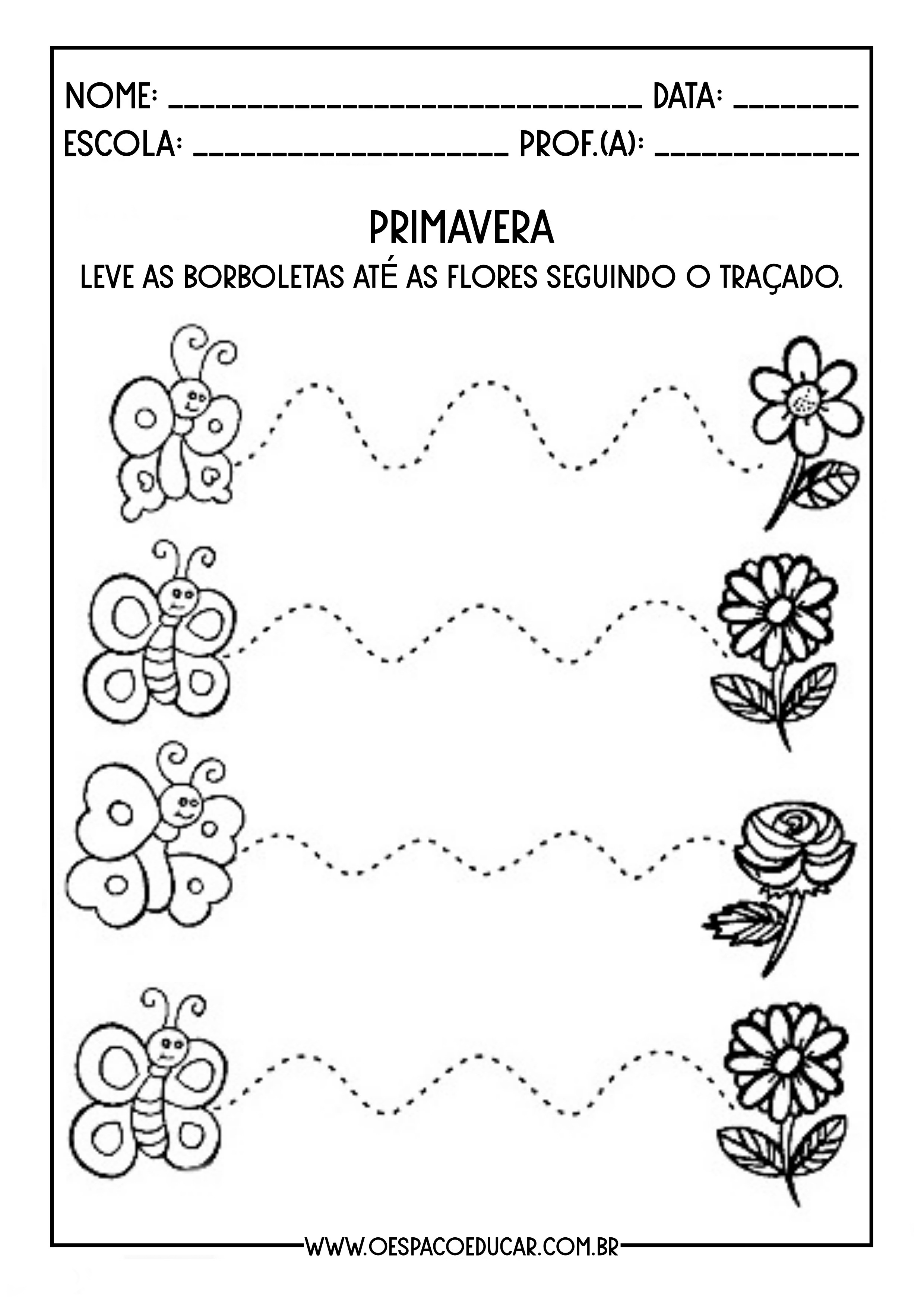 Atividades para Colorir sobre a Primavera - 23 de Setembro