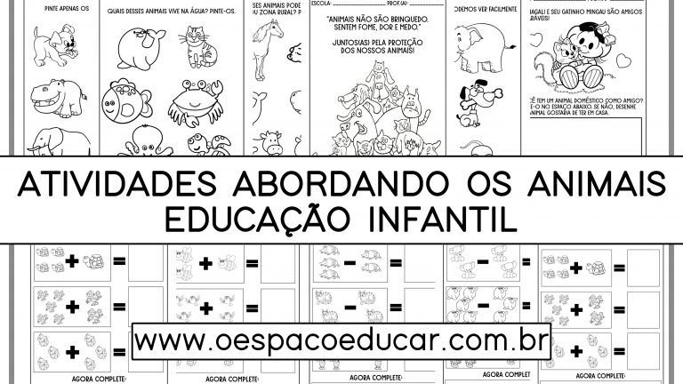 ATIVIDADES PARA EDUCAÇÃO INFANTIL - QUEBRA-CABEÇAS DE ANIMAIS LINDOS! - JOGO  EDUCATIVO-ESPAÇO PEDAGÓGICO