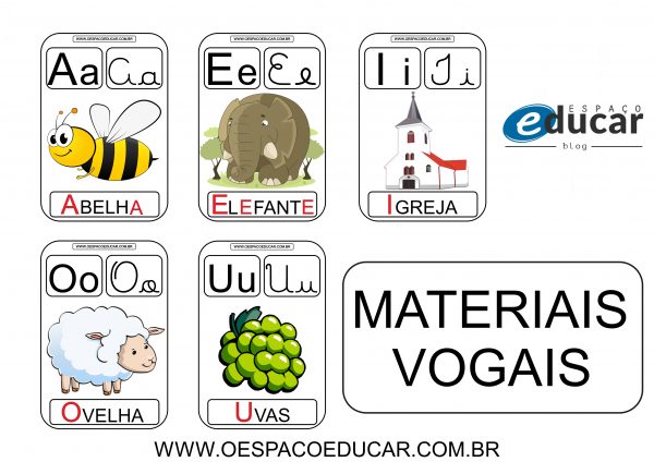 Cartazes, atividades e várias sugestões para trabalhar as vogais!