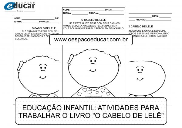 Educação Infantil: atividades para trabalhar o livro “O cabelo de Lelê”