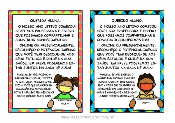 Volta às aulas: recado de boas-vindas e incentivo!