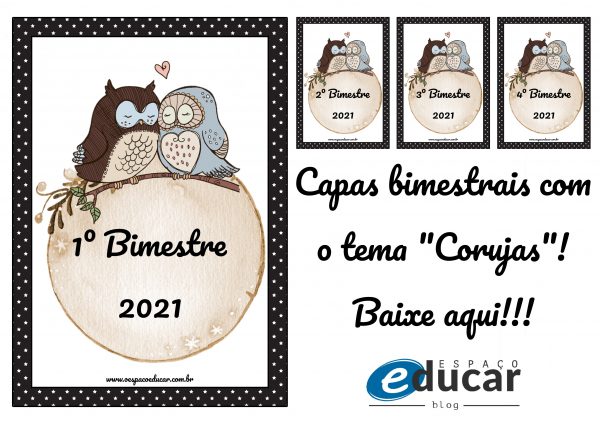 Organização: capas bimestrais com o tema “Corujas”!