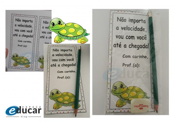 Recado motivacional para lembrancinha!