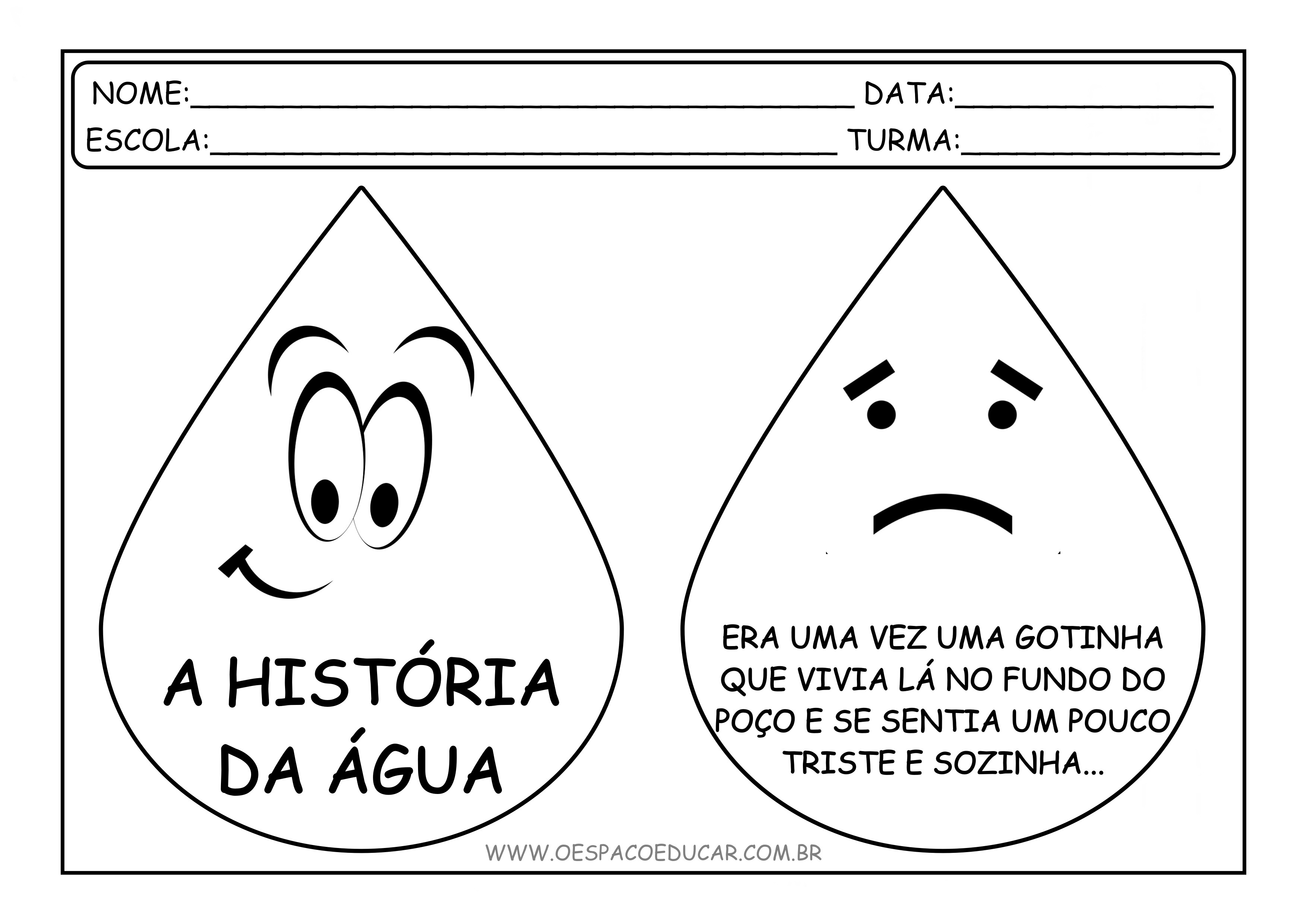 Desenhos Sobre A Agua Para Colorir E Imprimir