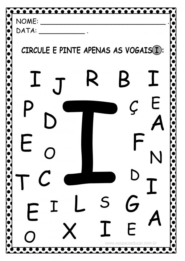 Educação Infantil: atividade de reconhecimento das vogais! - Blog ...