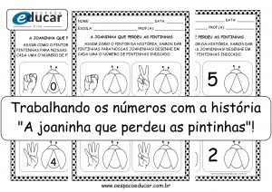 Educação Infantil: trabalhando números com a história “A joaninha que perdeu as pintinhas”!