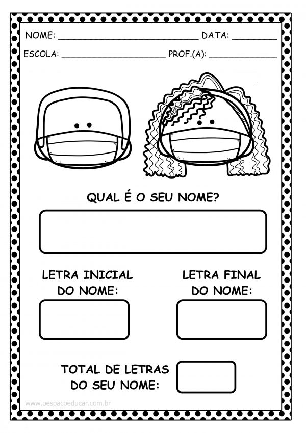 Educação Infantil: atividades para trabalhar identidade!