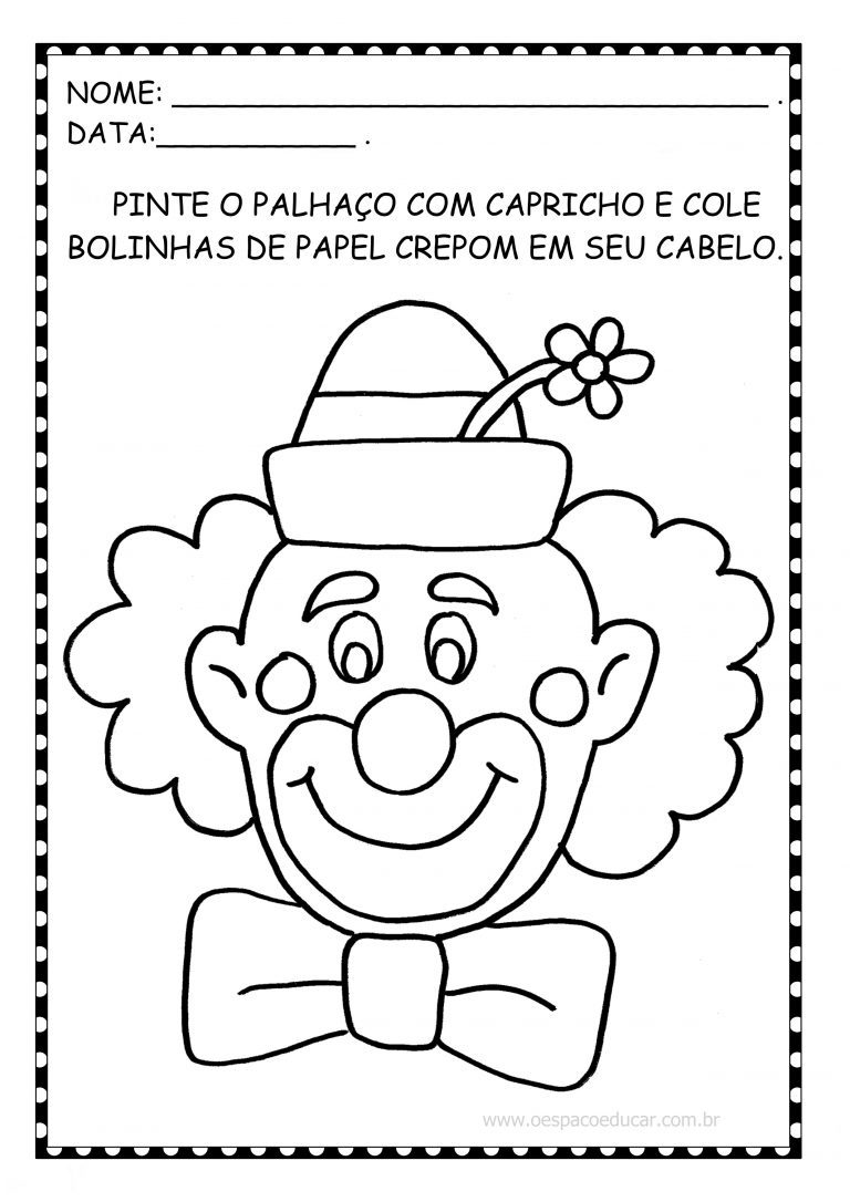 Educação Infantil atividades com palhaços para o dia do circo Blog