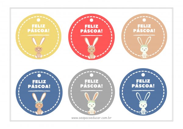 Tags de Páscoa para lembrancinhas!