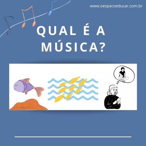 Fichas para brincadeira “Qual é a música?”