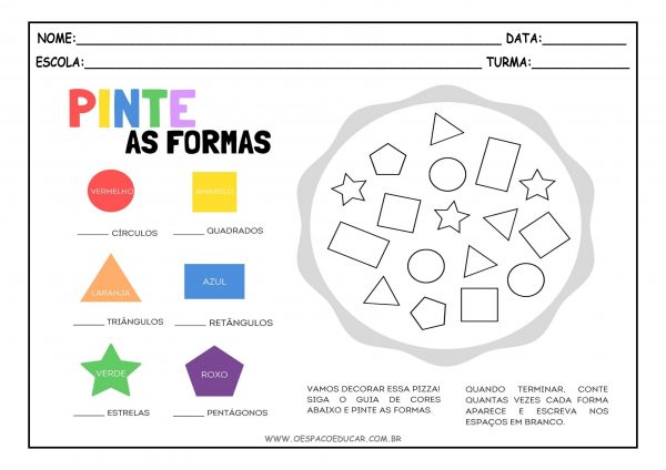 Atividades com cores e formas!