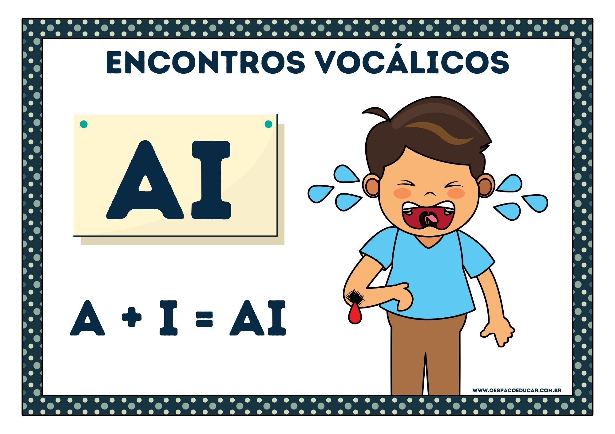 Alfabetização Cartazes Dos Encontros Vocálicos Blog Espaço Educar