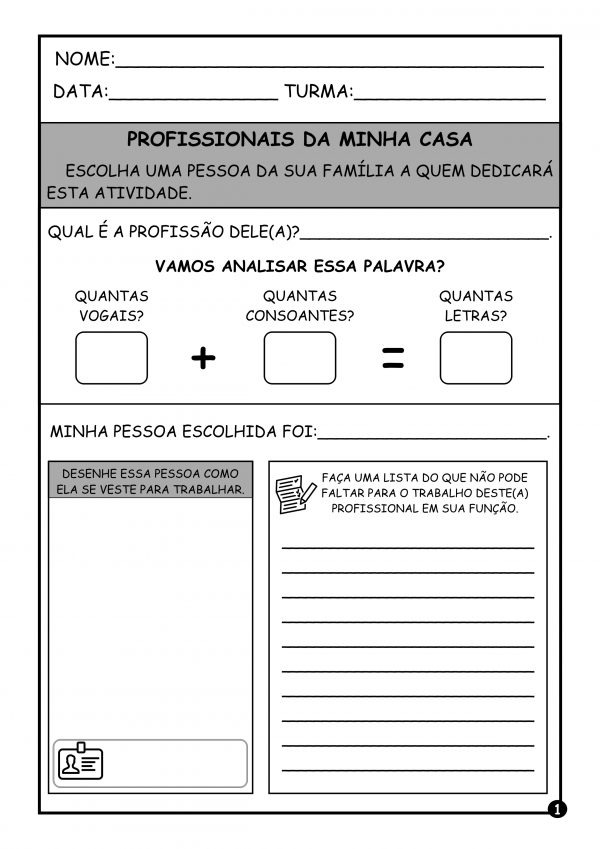 Ensino Fundamental (anos iniciais): atividades para o Dia do Trabalho