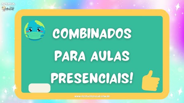 Vídeo e cards combinados para aulas presenciais!
