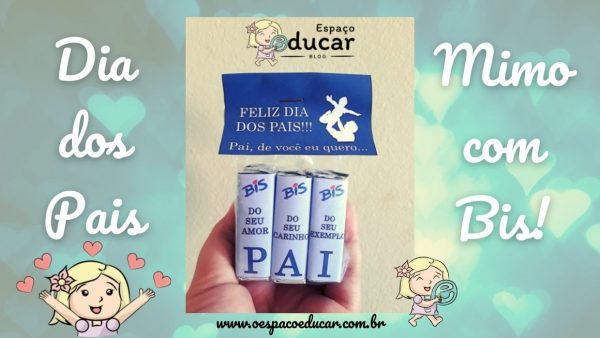 Dia dos Pais: lembrancinha com Bis para imprimir!