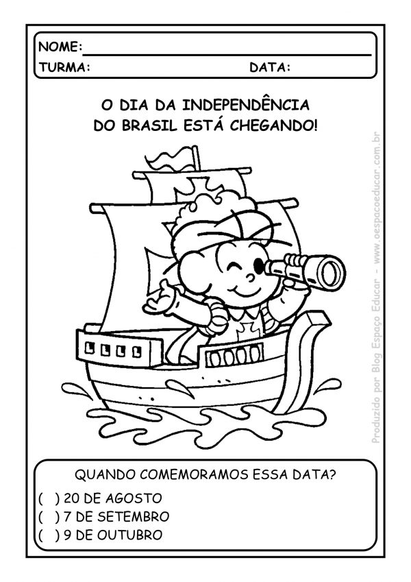 7 de setembro: atividades para Educação Infantil e Alfabetização!