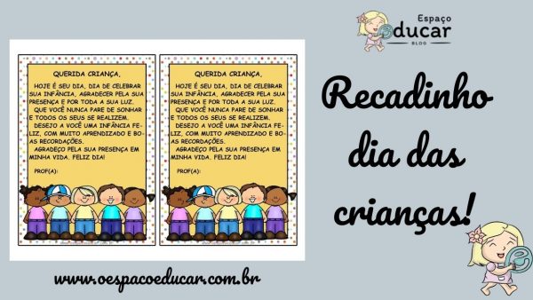 Recadinho dia das crianças!