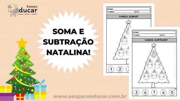 Educação Infantil: Soma e subtração natalina!