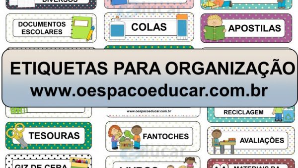 Etiquetas para organização!
