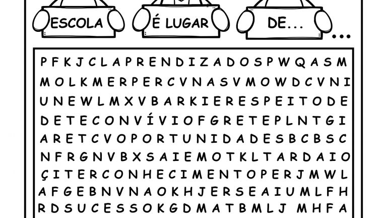 Atividades de alfabetização 1º Ano: Cruzadinha e Caça-palavras dos