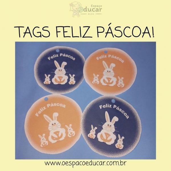 Tags redondas de Páscoa!