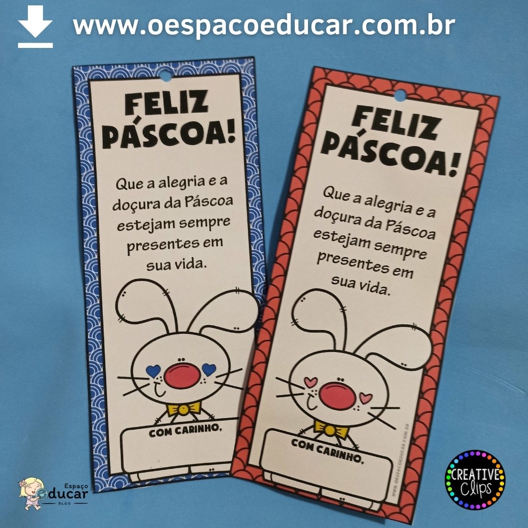 Cartão de Páscoa! - Blog Espaço Educar