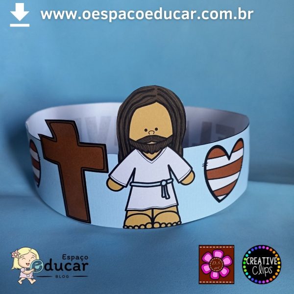 Coroa de Páscoa “Ele vive”!