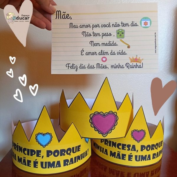 Dia das Mães: cartão e coroas dia das Mães!