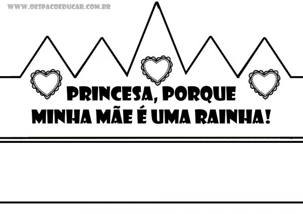 Coroas dia das Mães versão sem cor!