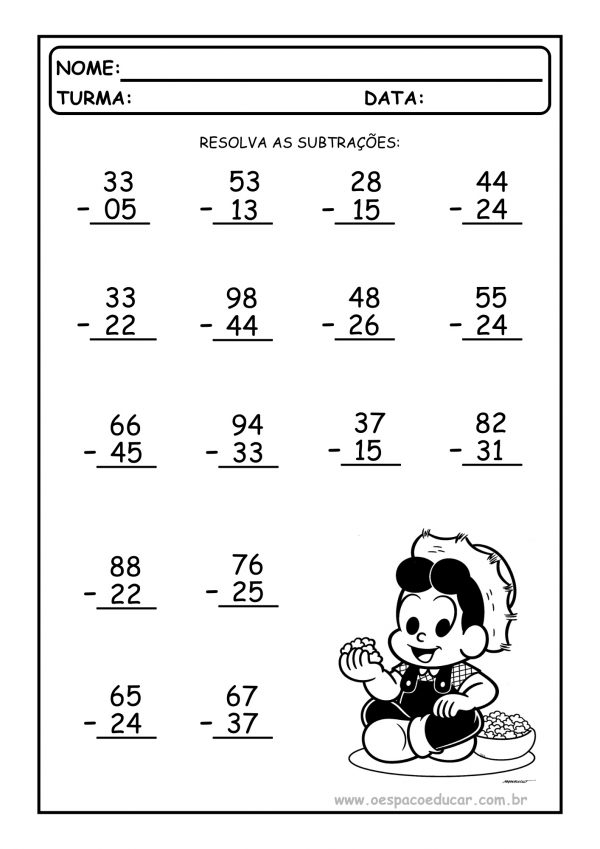 Ensino Fundamental (anos iniciais): Subtrações juninas!