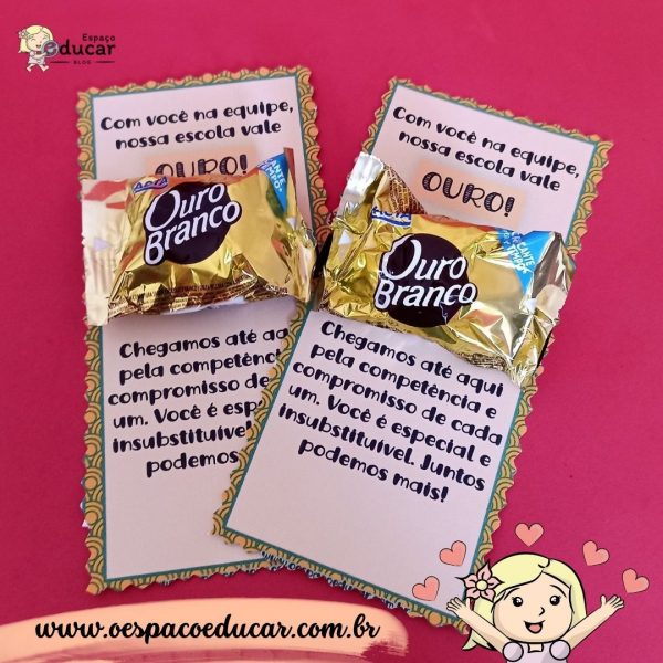 Volta às aulas: cartão motivacional para equipe escolar!