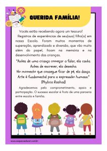 Educação Infantil: mensagem para entrega de atividades do aluno! - Blog ...