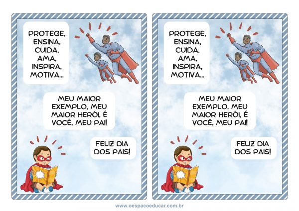 Cartão dia dos pais!
