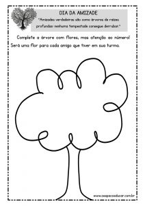 ATIVIDADE DE MATEMÁTICA - ÁRVORE MATEMÁTICA - 1º ANO