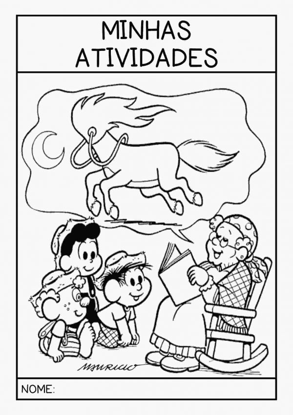 Capas “minhas atividades” com tema Folclore! - Blog Espaço Educar