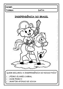 Atividades Independência do Brasil!