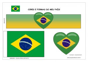 Braceletes, palitoches e bandeira do Brasil!