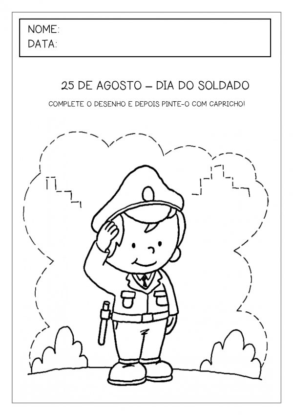 Atividades para o dia do soldado!