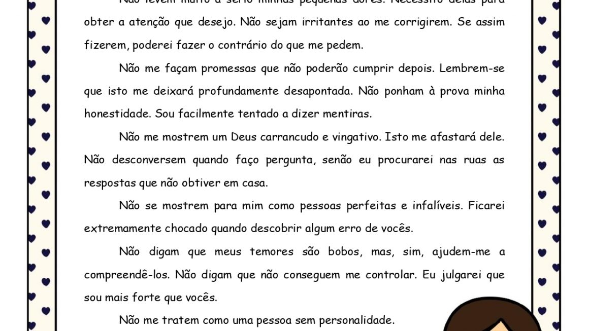 Texto De Reflexão Para Reunião De Pais - NAZAEDU