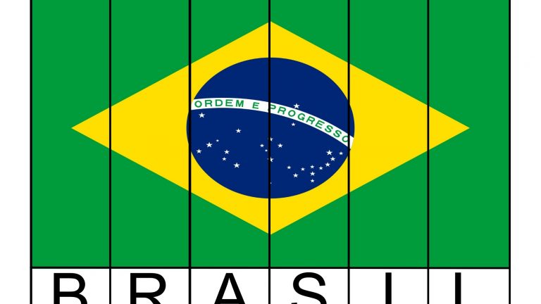 Bandeira do Brasil para colorir - Educador