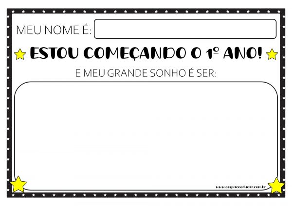 Plaquinhas início do ano para Ensino Fundamental!