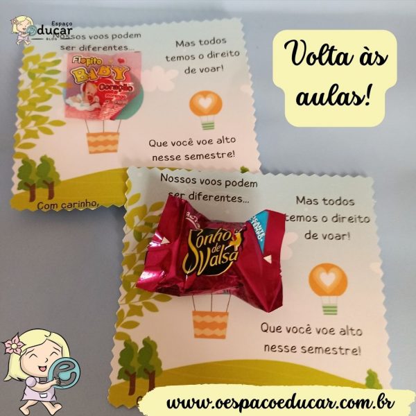 Volta às aulas: cartão balão!