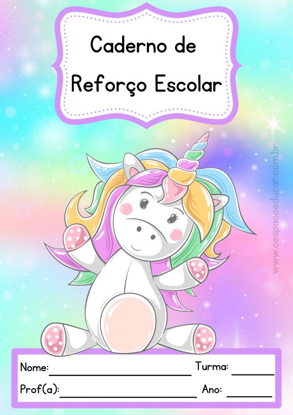 Capas para reforço escolar!