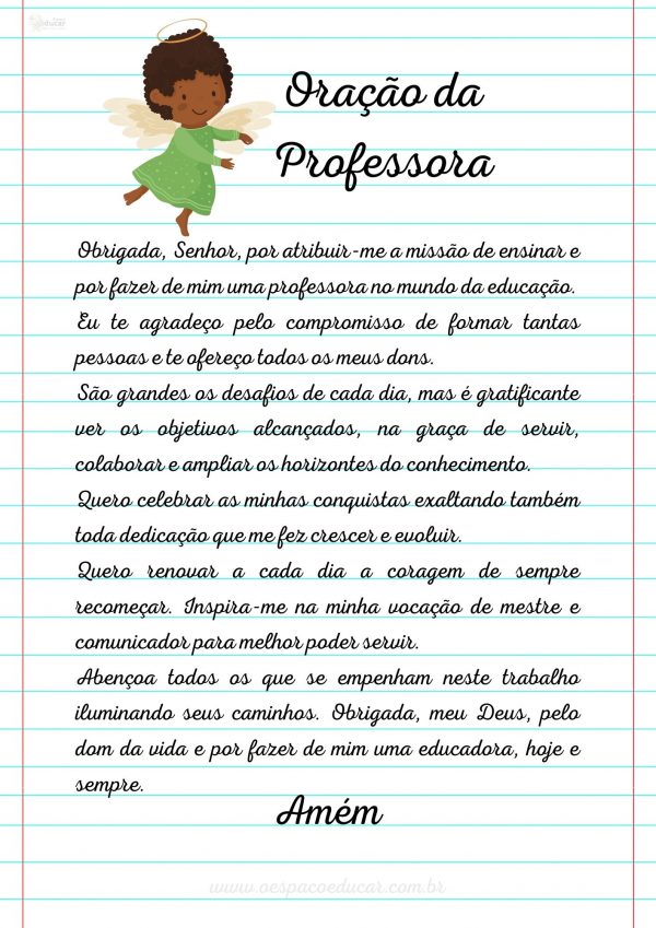 Oração da Professora!