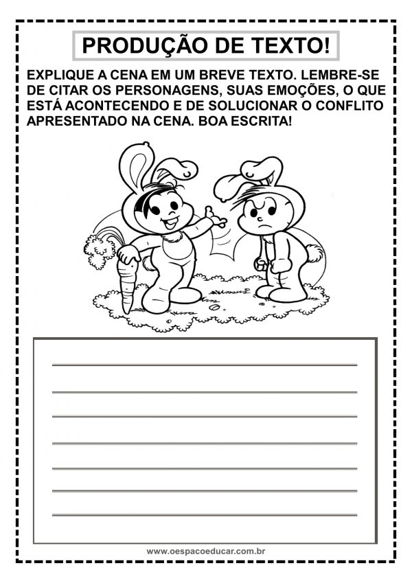 Alfabetização: produção de texto com imagem!
