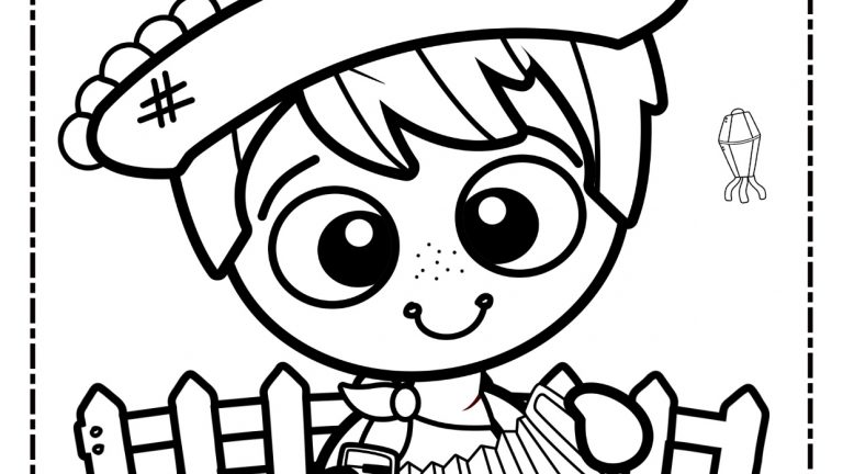 FREE! - Desenhos de Festa Junina para Colorir